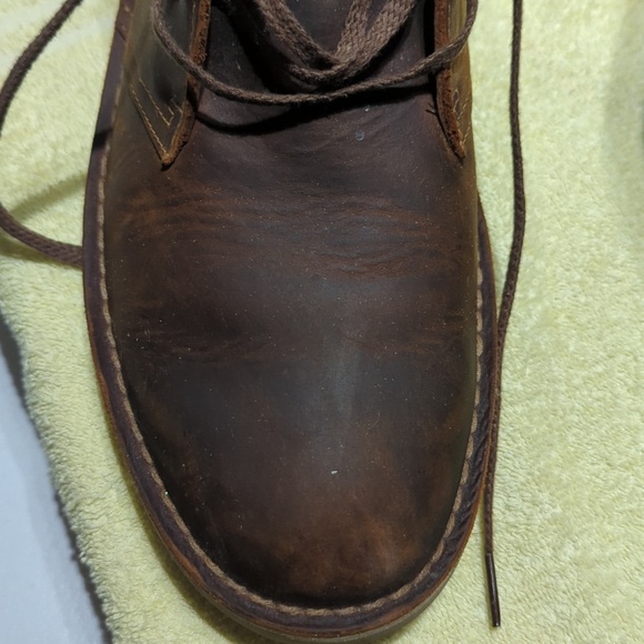 Classic Clark\'s Brown Leather Men\'s Boots.. Very Nice!! Bought New ..12M main image 16